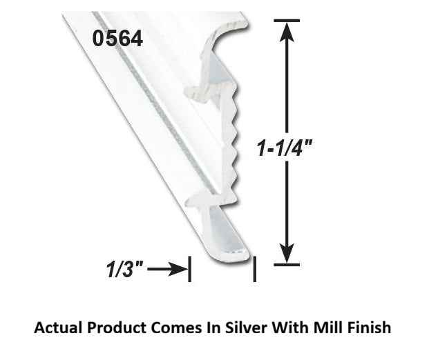 AP Products 021-56403-16 Molding Trim Insert - 16 ft, Silver