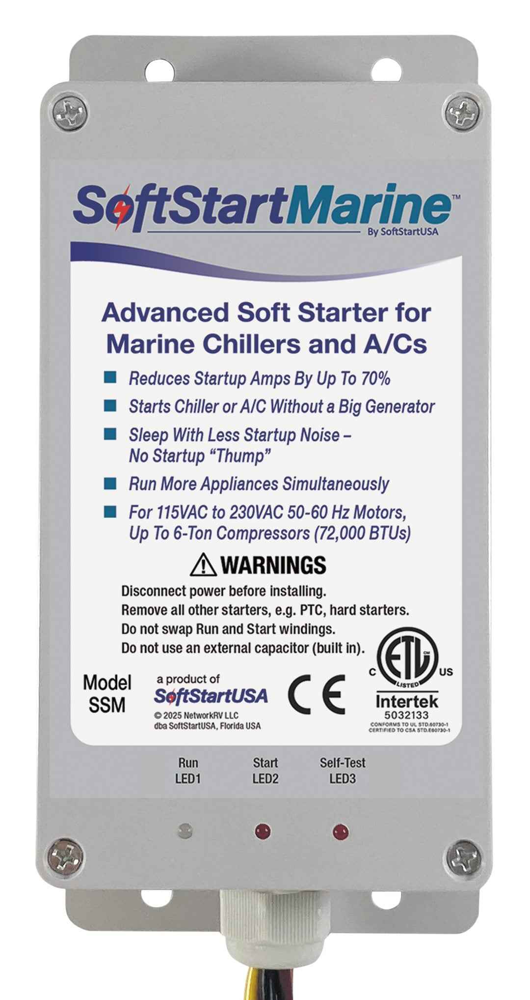 SoftStartMarine SSM6T Marine A/C Compressor Soft Starter