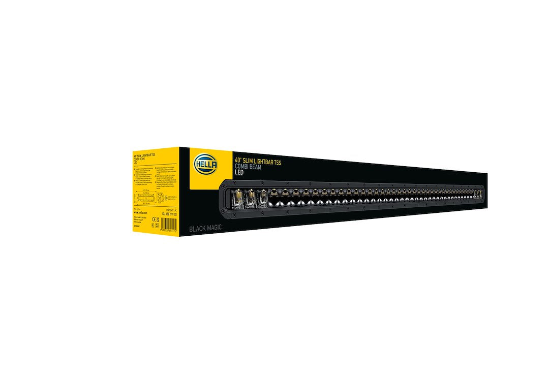 Hella 358197321 Black Magic Tough 40-Inch Slim Light Bar