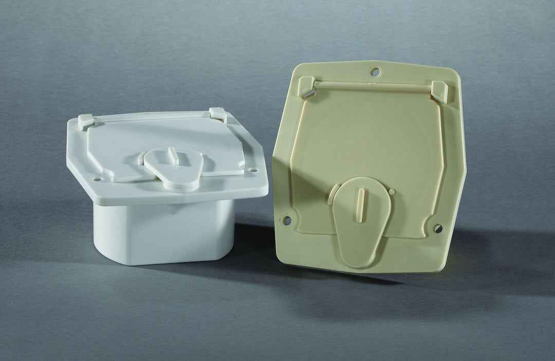 RV Designer Electrical Cord Hatch B142 – Length: 4.2 Inch