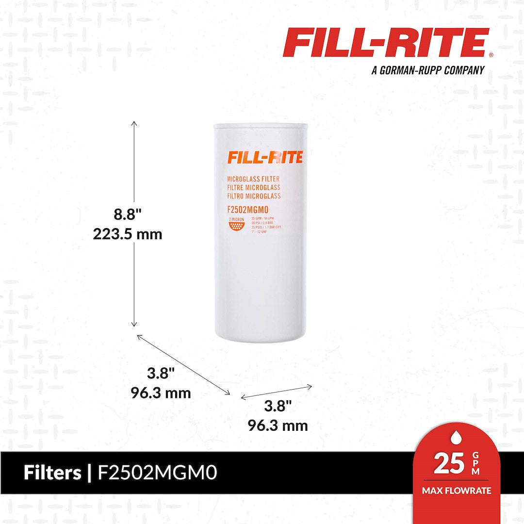 Fill-Rite F2502mgm0 Multi-Fuel Transfer Pump Filter