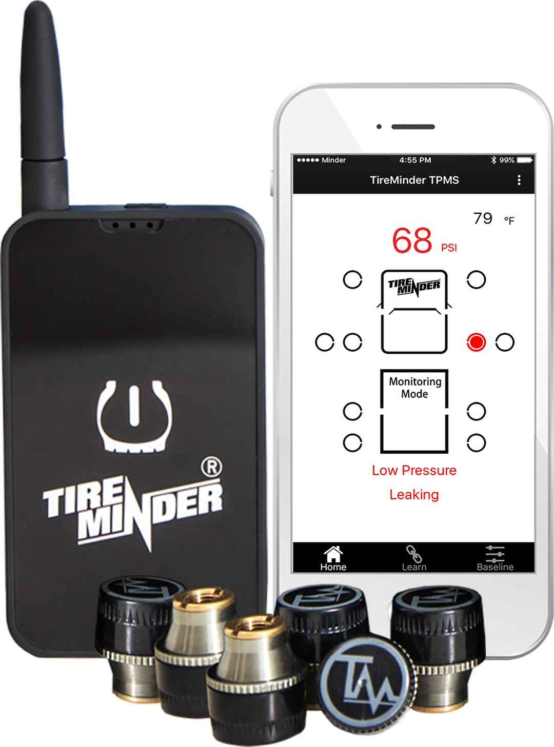 Minder Research TM22132 TireMinder TPMS - 6 Sensors