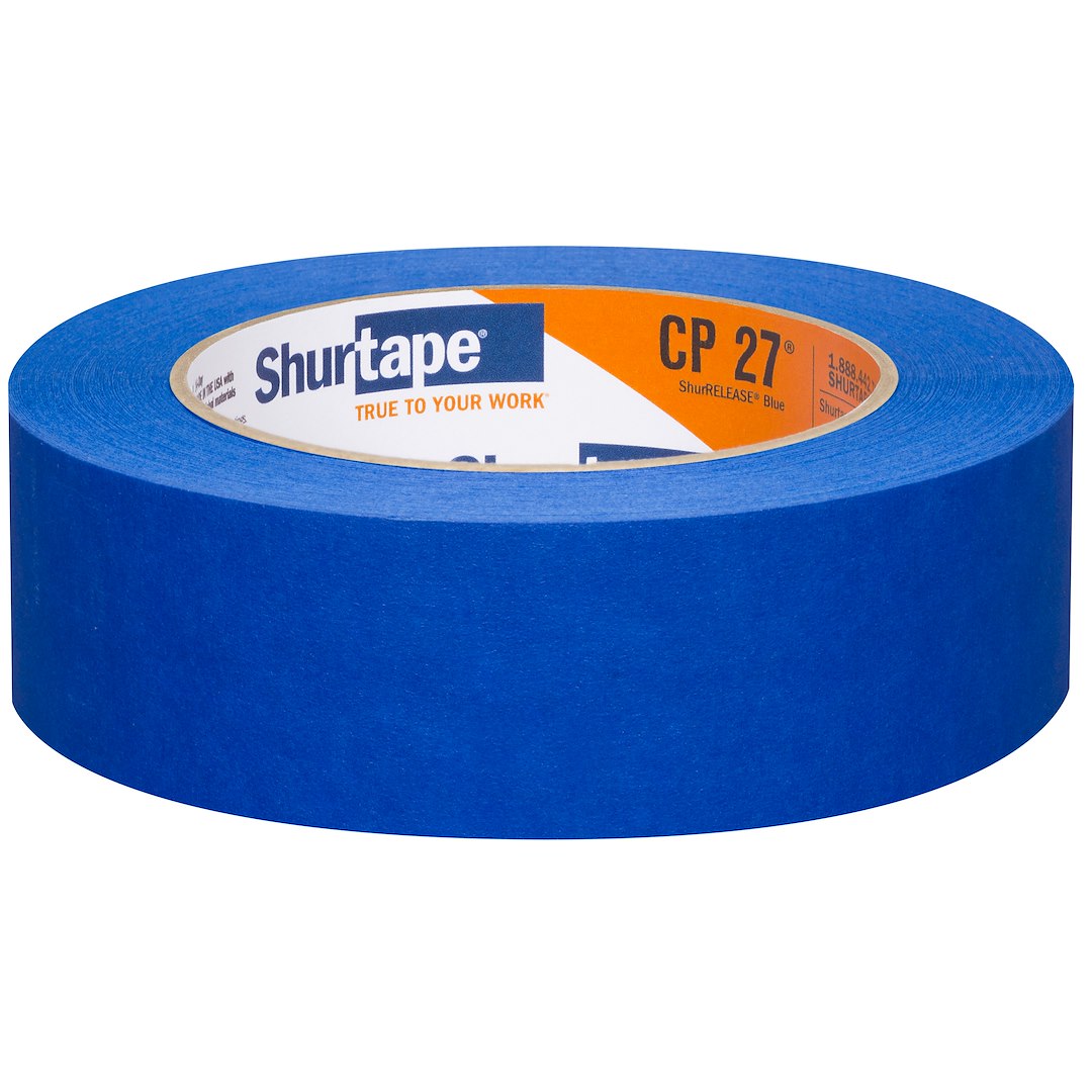 Shurtape 202879 CP 027 Blue Masking Tape, 24 Rolls