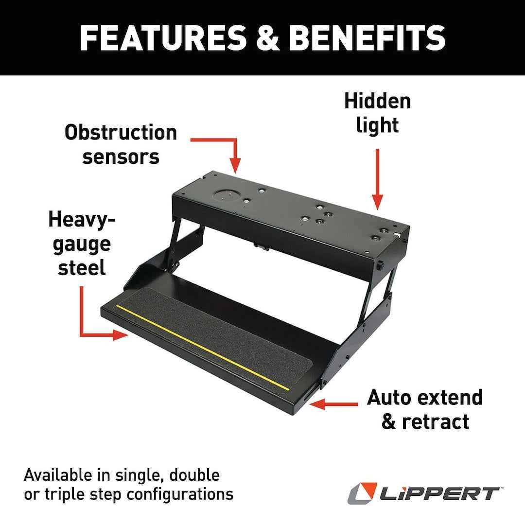 Lippert 3723383 Kwikee 38 Series One-Step Electric RV Entry