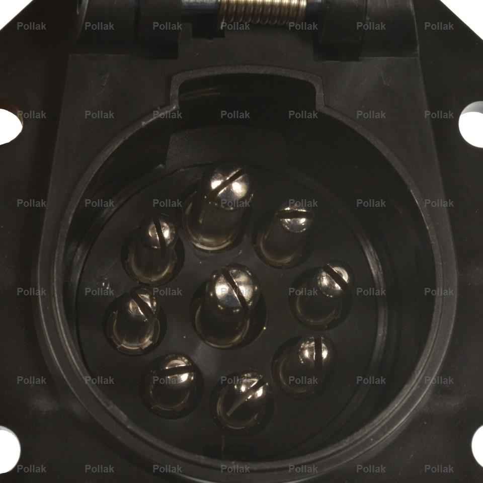 Pollak Semi-universal 9 Blade Trailer Wiring Connector 12907