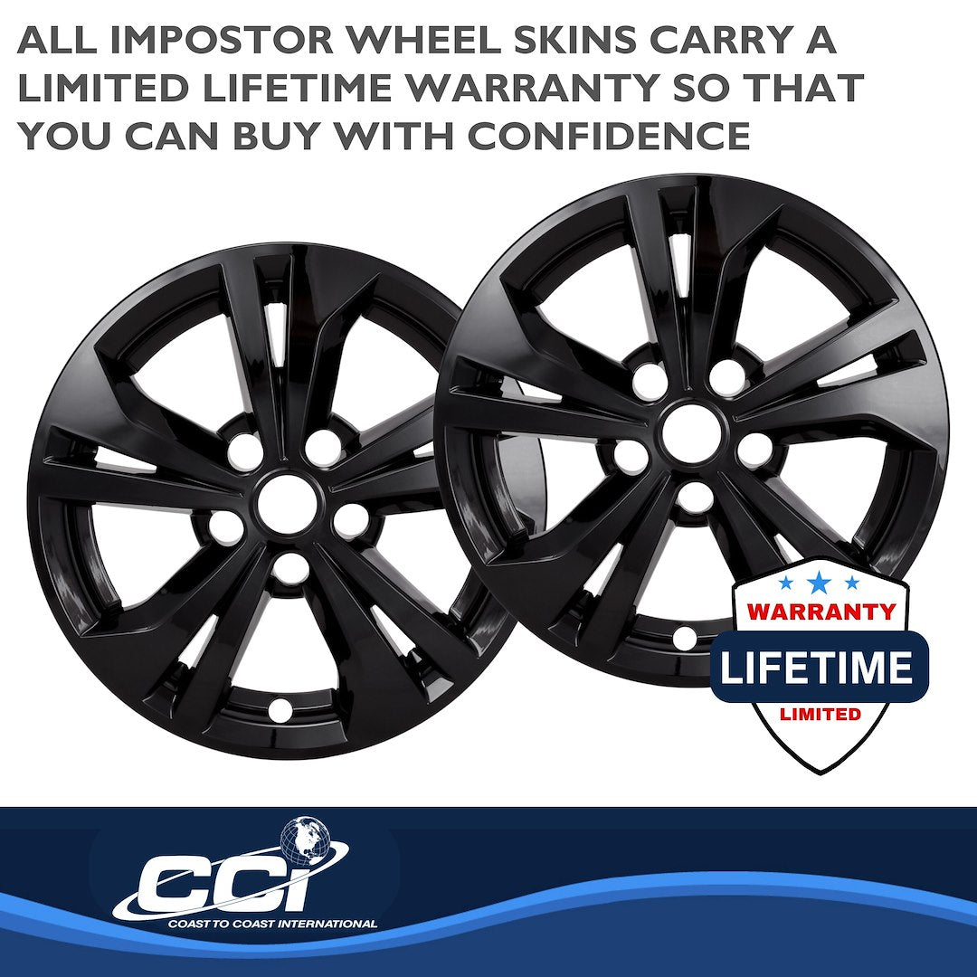 Coast To Coast IMP487BLK Sentra Black Directional Wheel Skin - image 4
