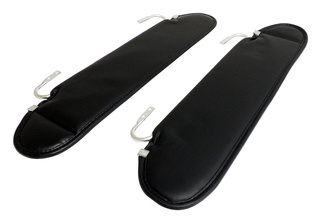 Crown Automotive RT52005 Matte Black Vinyl Sun Visor Set - image 1