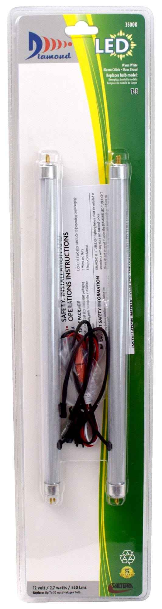 Valterra DG726121VP T5 LED Bulbs - Warm White, 2 Pack