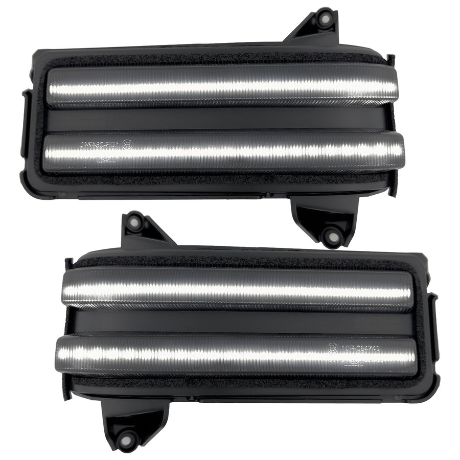 Recon 264253bk Smoked Mirror Turn Light for Silverado/Sierra