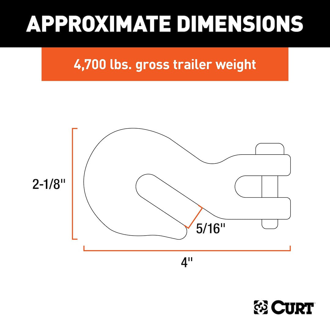 CURT Trailer Safety Chain Hook (81503)