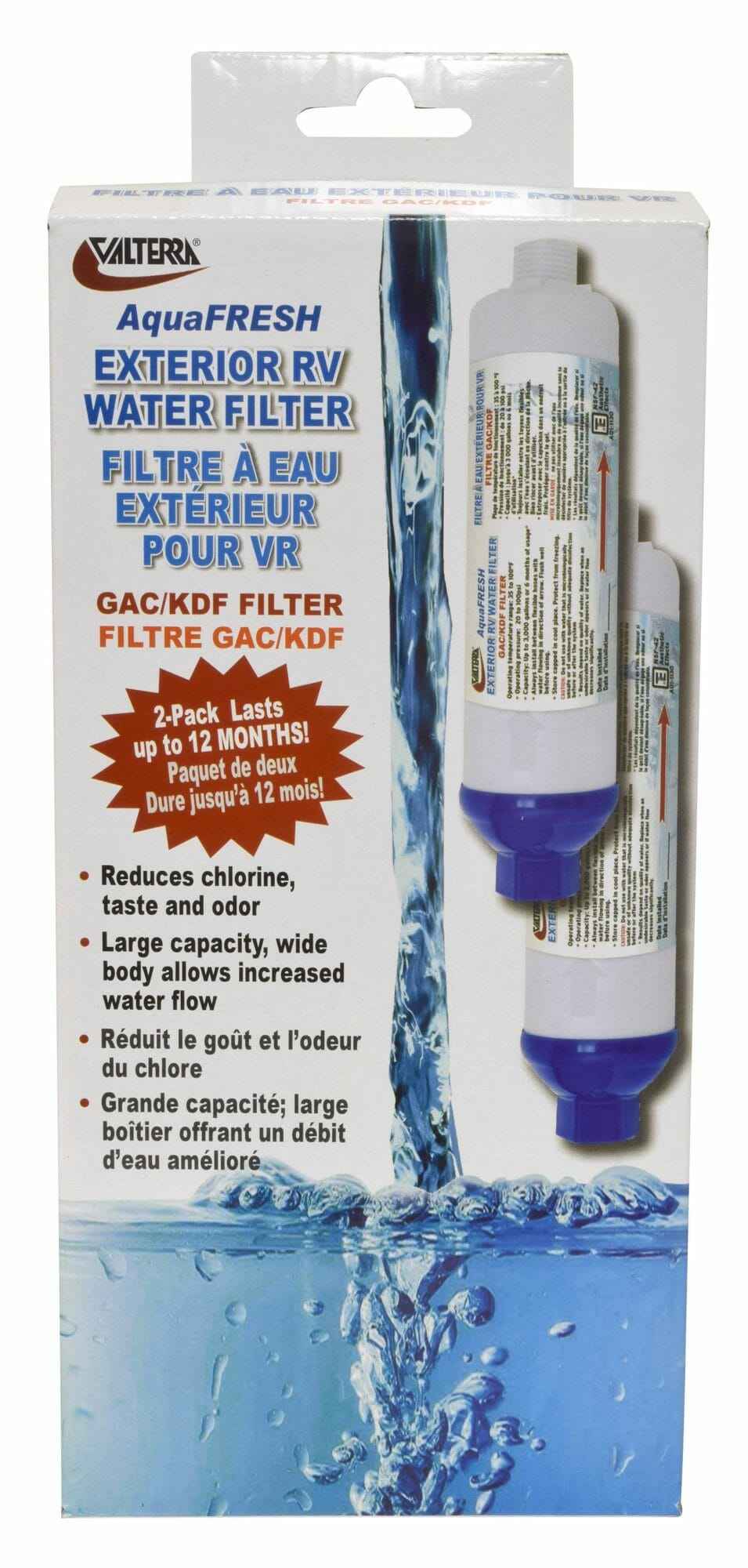 Valterra A01-1132VP Inline Water Filters - Pair - 20 Micron