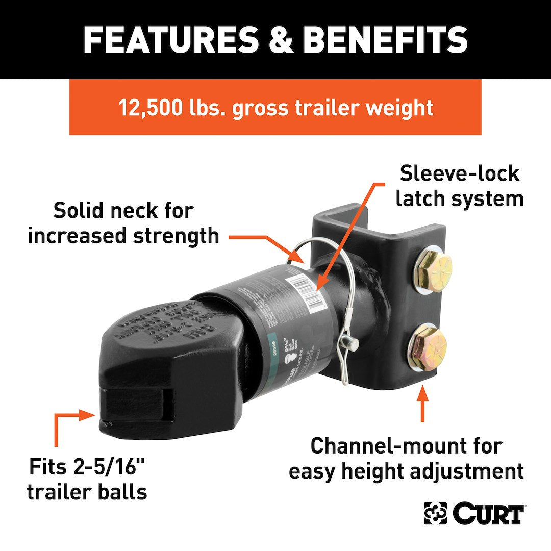 Curt 25329 Trailer Coupler - image 2