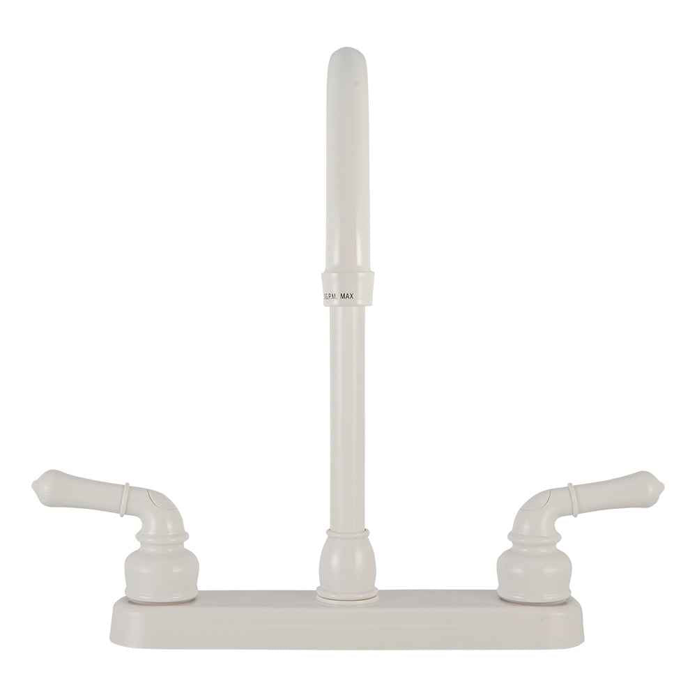 Dura Faucet DFPK330HCW J-Spout Kitchen Faucet - White