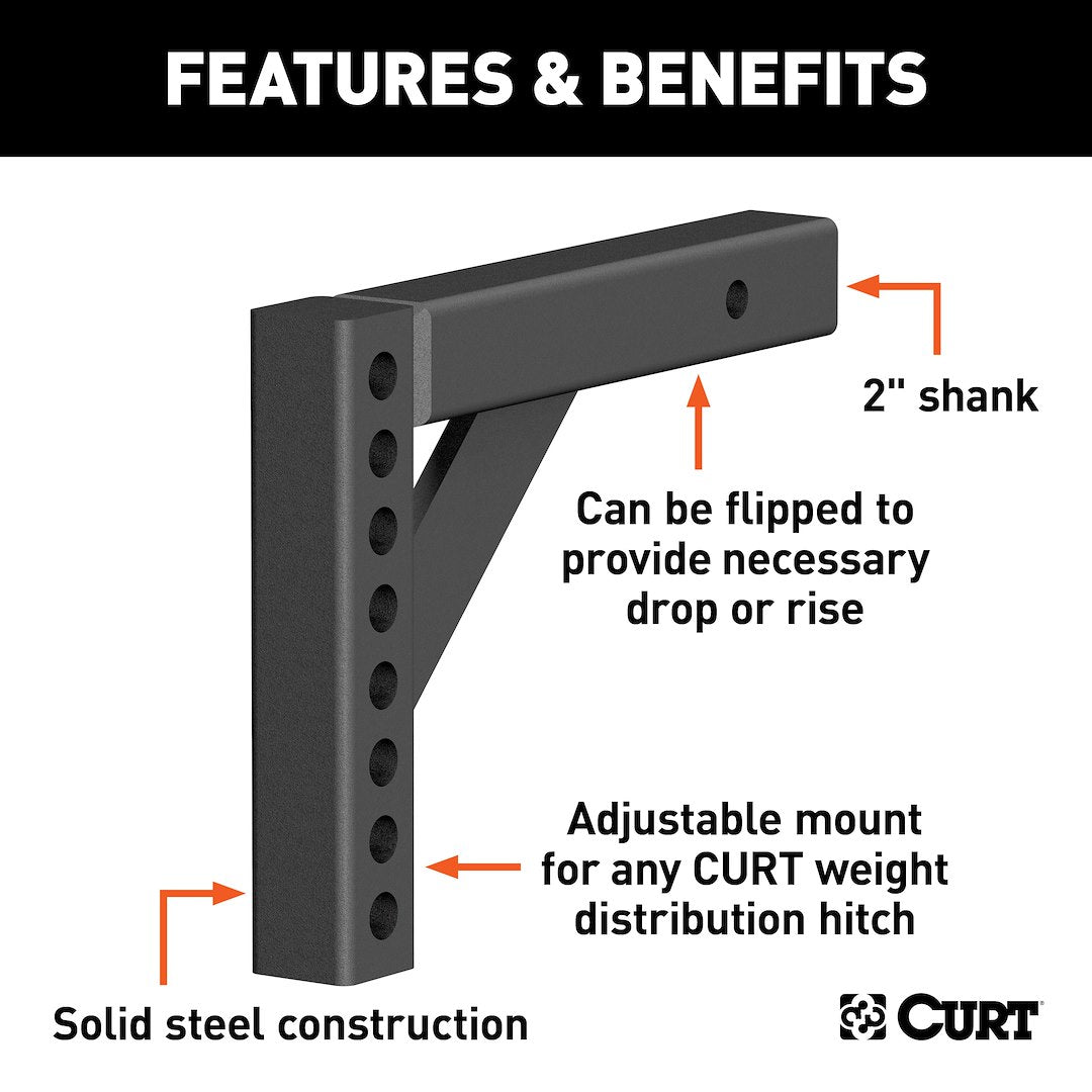 Curt 17120 Weight Distribution Hitch Shank - image 2