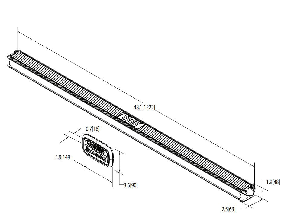 ECCO 3435A Flush/Bracket-Mount LED Signal Bar Kit