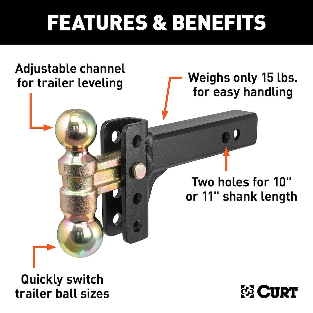 Curt 45903 Trailer Hitch Ball Mount - image 2