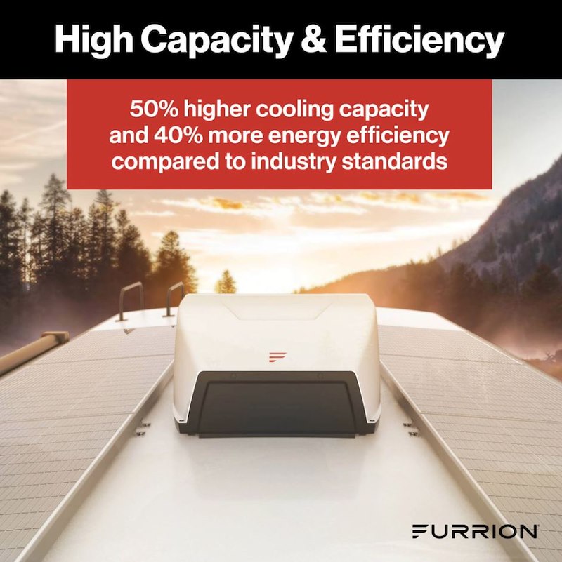 Furrion Chill HE Rooftop RV A/C 13500 BTU White FACR13HESA2-PS-AM