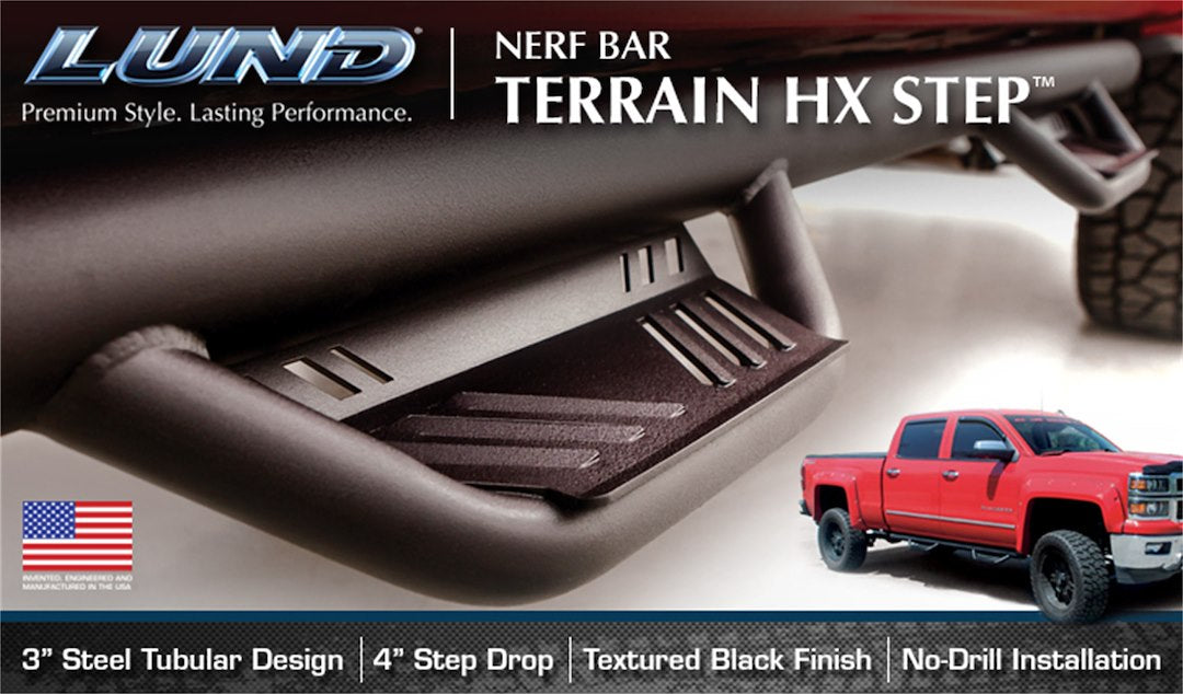 Lund 34641173 Terrain HX Step GM HD Double-Cab Nerf Bar