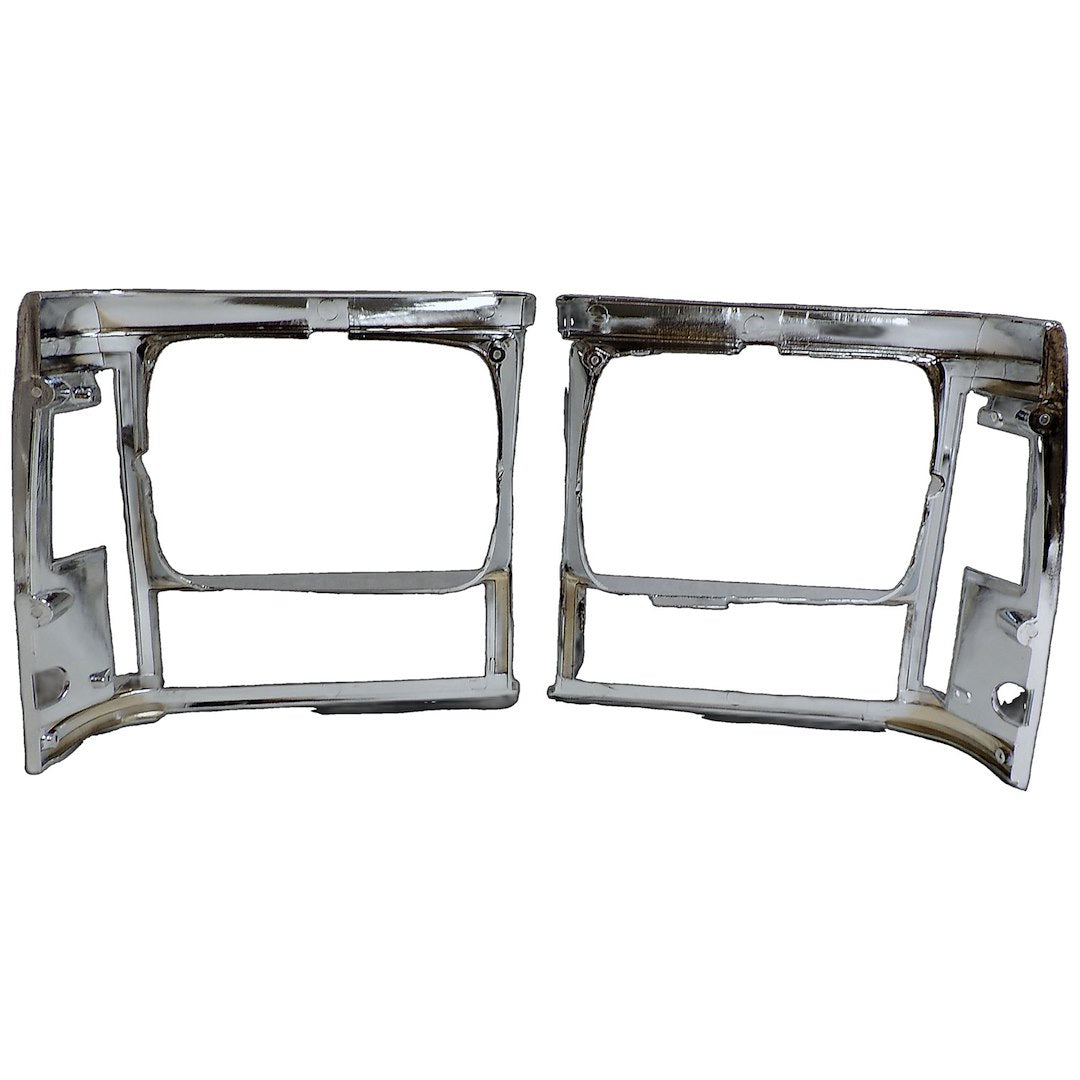 Crown Automotive 55034078K Chrome Headlight Bezel Pair - image 2