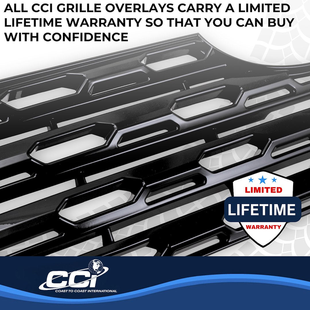 Coast To Coast GI195BLK Black Honeycomb Grille Overlay - image 4