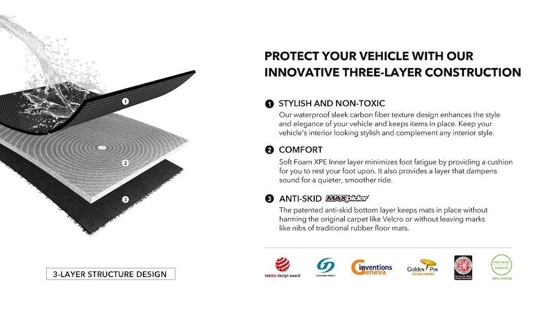 3D Mats KAGU Thermoplastic Rubber (TPR) Non-Skid Cargo Area Liner M1KA0631309 - image 3