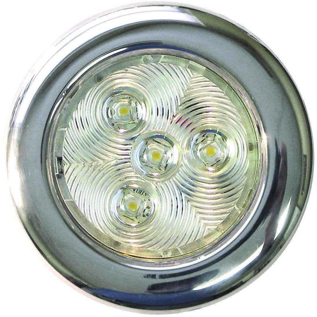 T-H Marine LED-51827-DP 3-Inch Round LED Deck Light - White