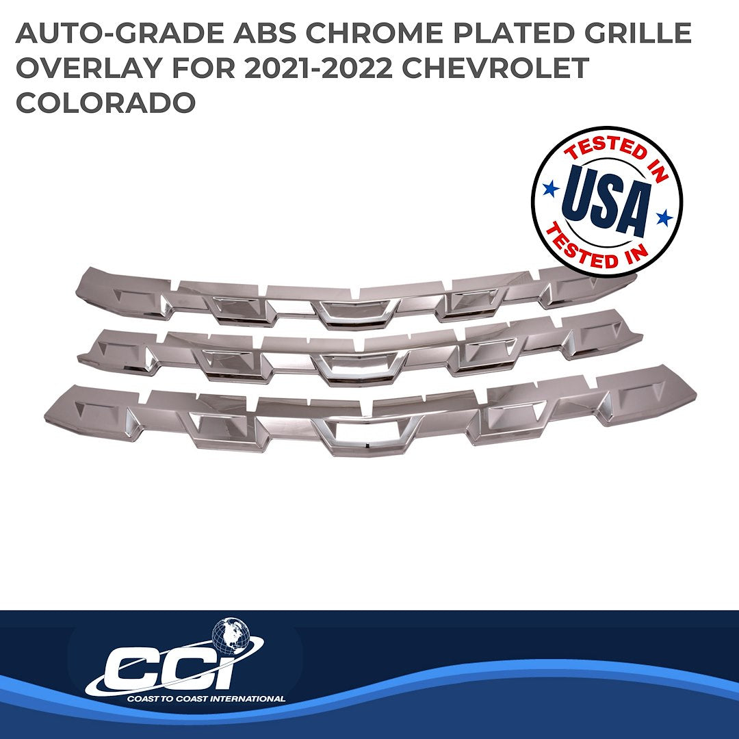 Coast To Coast GI181 Chrome Colorado Grille Overlay - image 2