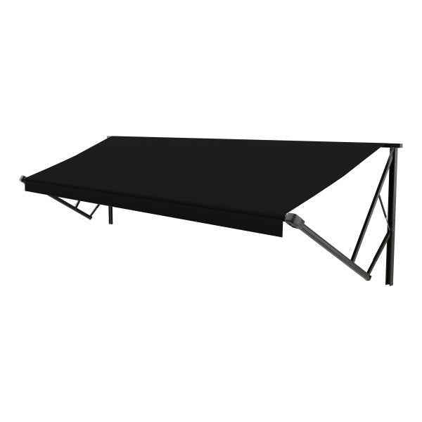 Solera 20' RV Patio Awning Fabric Roller Assembly – Solid Black | 8' Extension