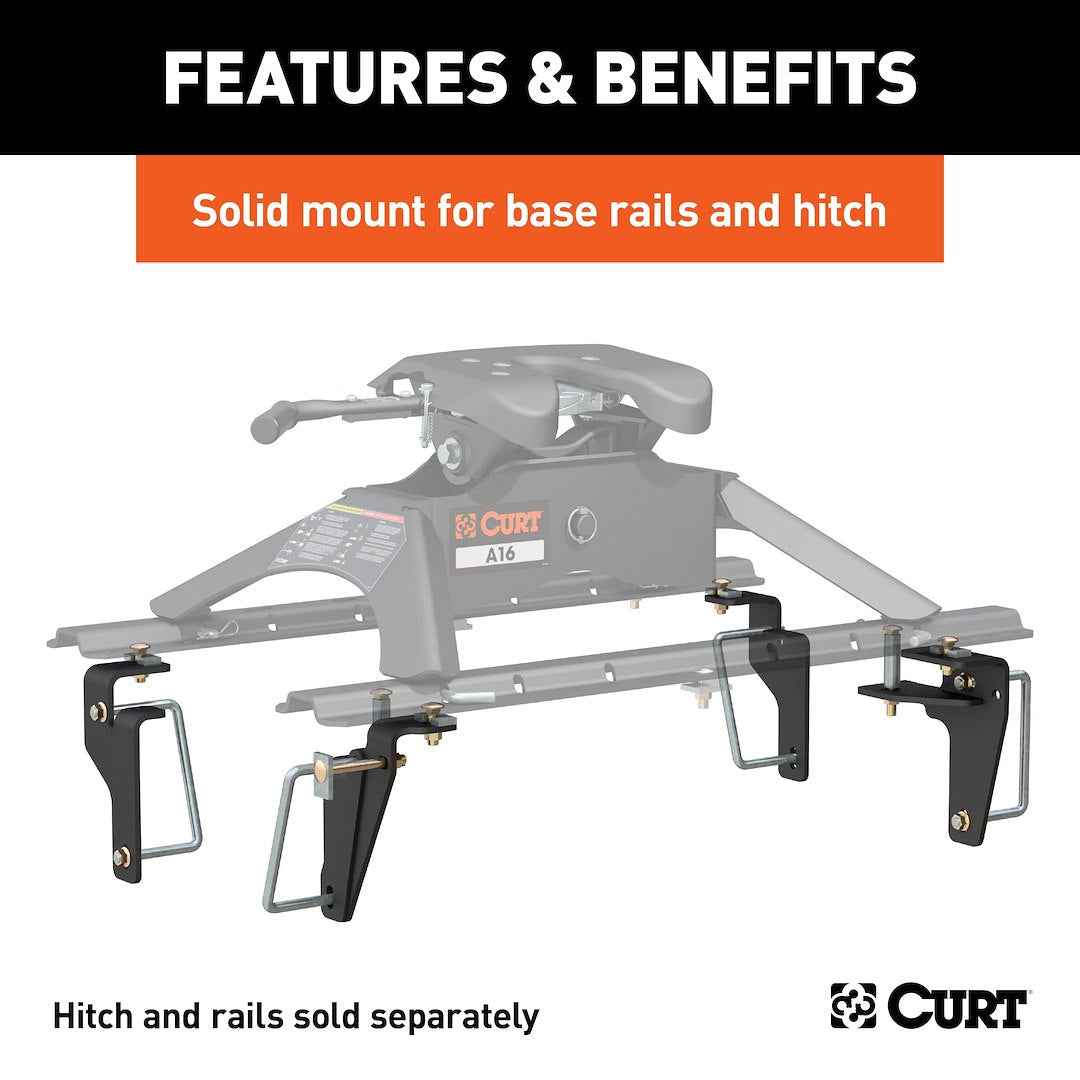 CURT 16430 5th-Wheel Brackets - Ram 2500/Ram 3500