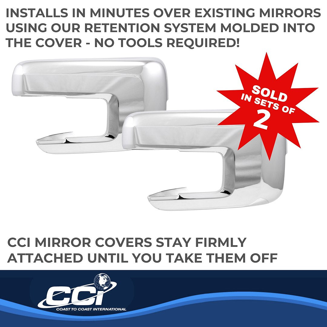 Coast To Coast MC67551 F-150 Chrome Signal-Mirror Covers - image 3