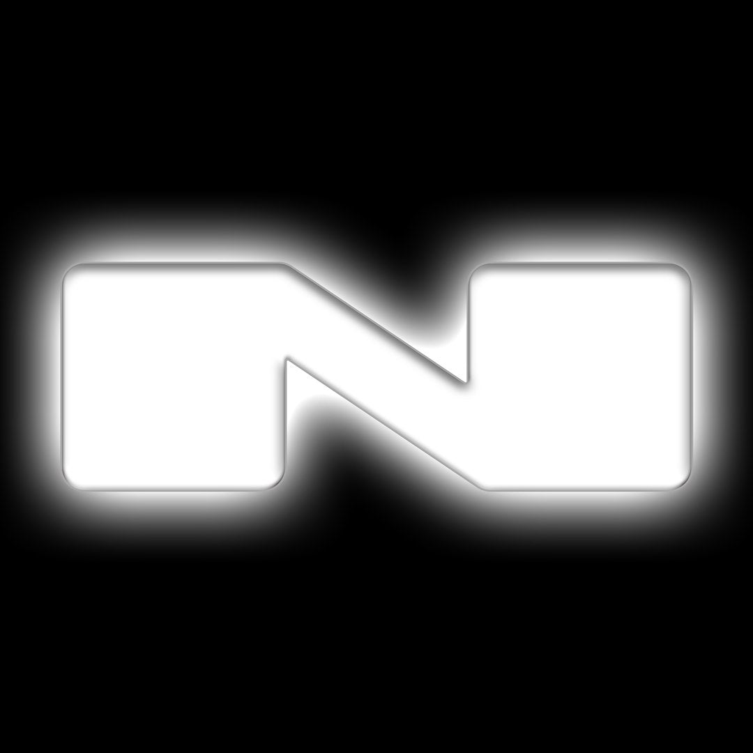 Oracle Lighting 3140-N-001 Matte White N LED Letter Badge