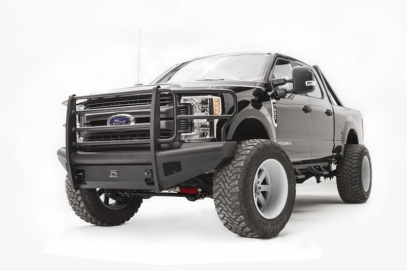 Fab Fours Black Steel Elite Front Bumper – FS17-Q4160-1