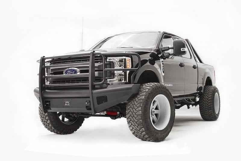 Fab Fours Black Steel Elite Front Bumper – FS17-Q4160-1