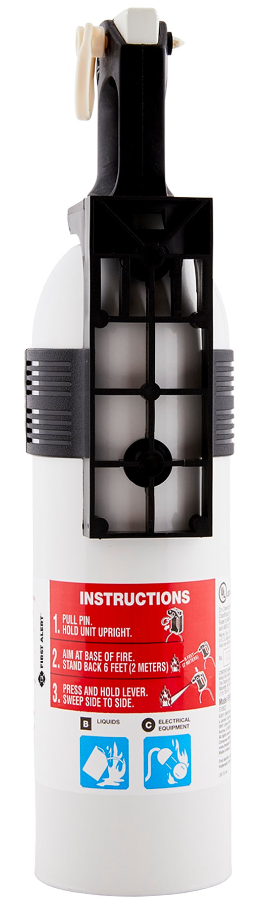 First Alert AUTOMAR10 Marine Fire Extinguisher 2.5 lb UL Rated 10-B:C White