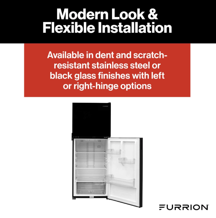 Furrion 2024120714 12V DC RV Fridge– 10.6 Cu. Ft. Dual Door
