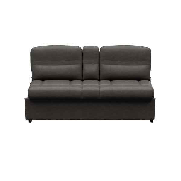 Thomas Payne Jackknife Sleeper Sofa with Console 62" McCoy Brown 2024044392