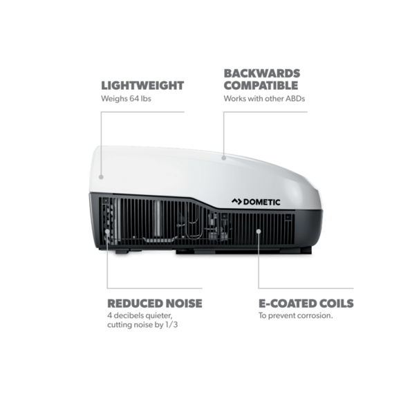 Dometic FreshJet 3 RV Air Conditioner 15,000 BTU Polar White – FJX3573MWHCS