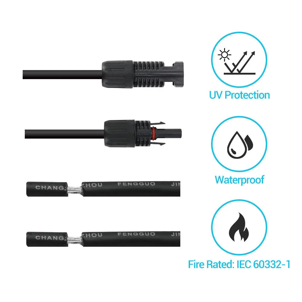 Renogy Rng-ak-20ft-10-g1-us Solar Panel Cable (9716594)