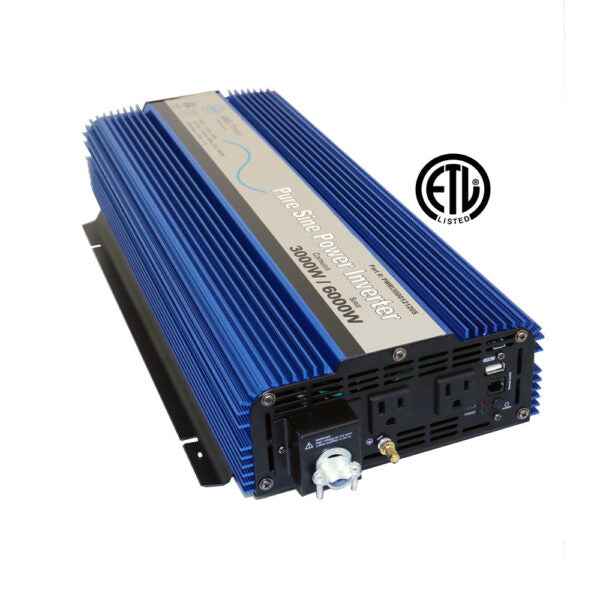 Aims Power 1004648 3000W Power Inverter - 12V DC to 120V AC