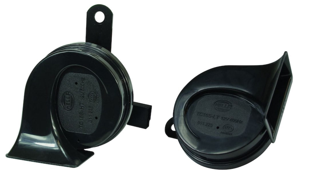 Hella 012010901 Black Trumpet Horn Kit