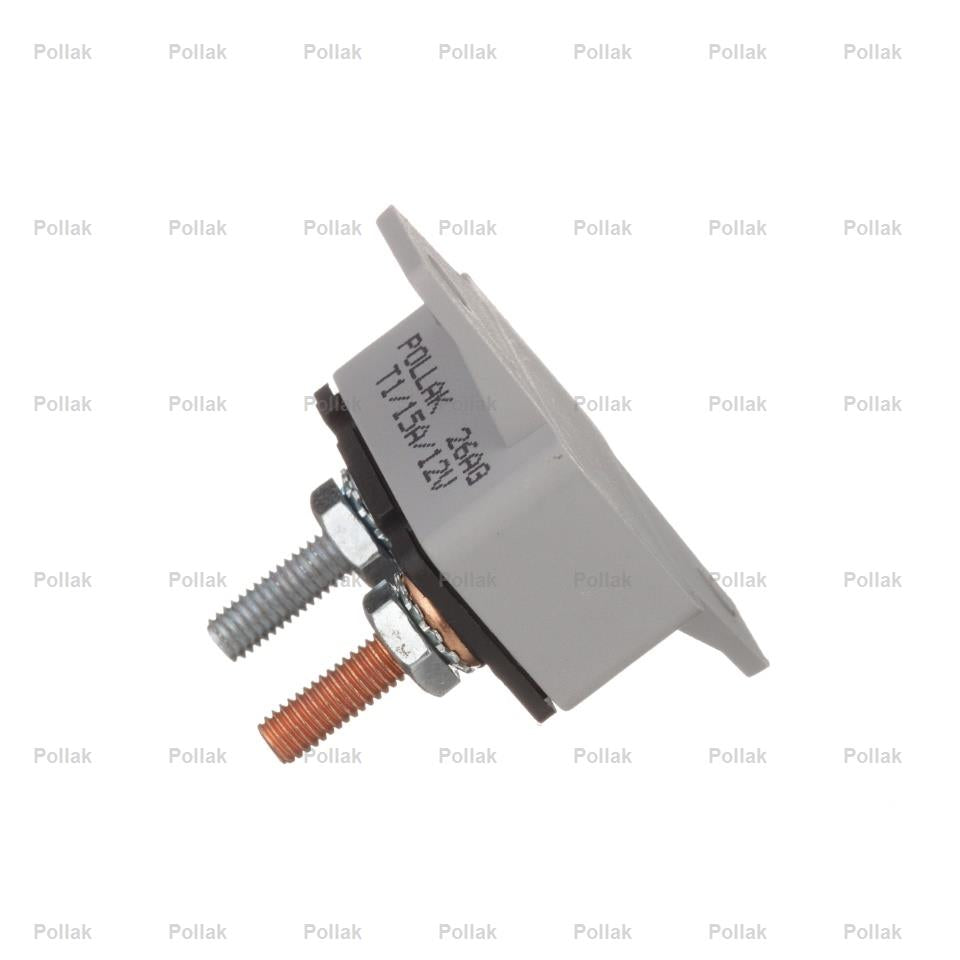 Pollak Type I 12 Volt 15 Amp Circuit Breaker (54215PLP)
