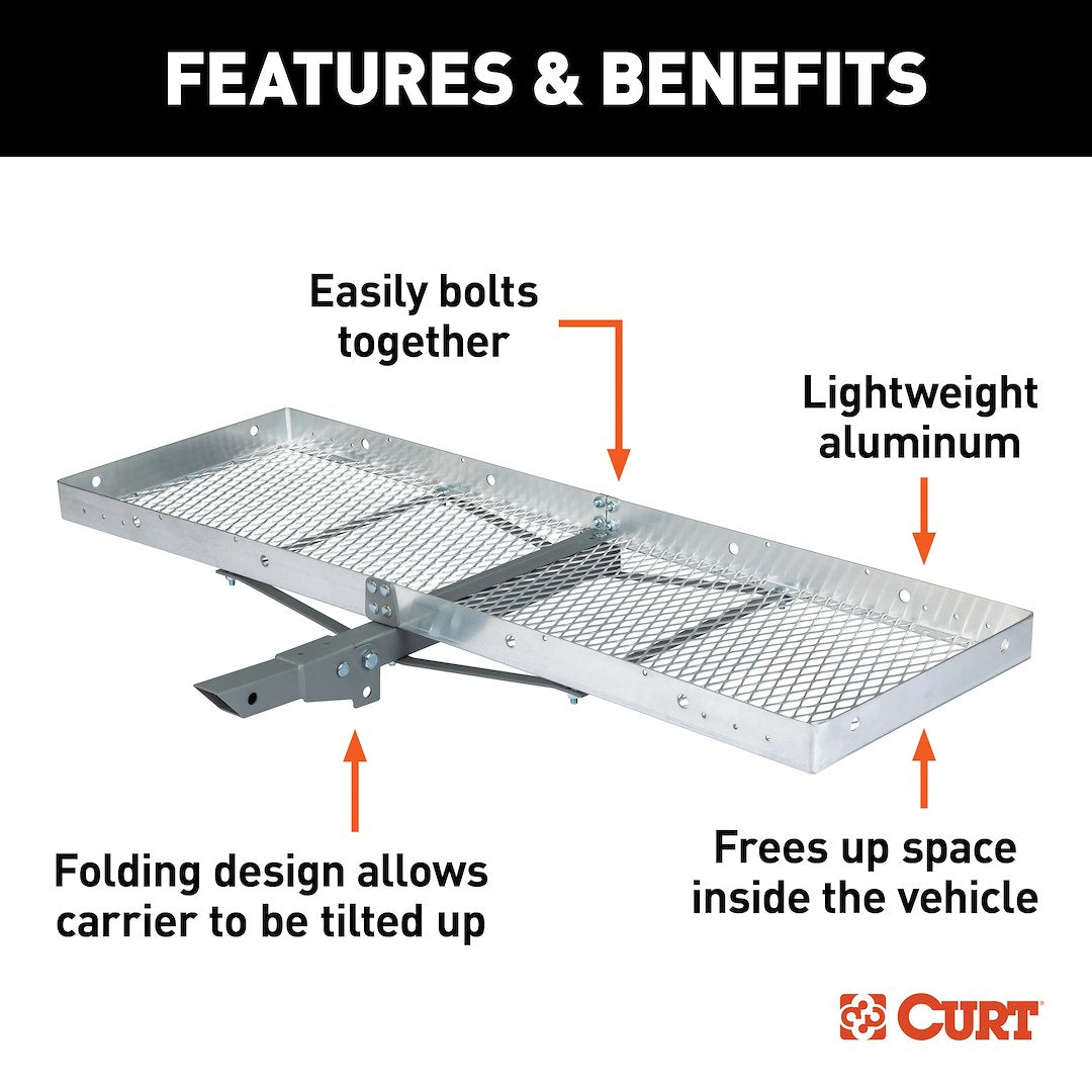 Curt 18100 Trailer Hitch Cargo Carrier - image 2