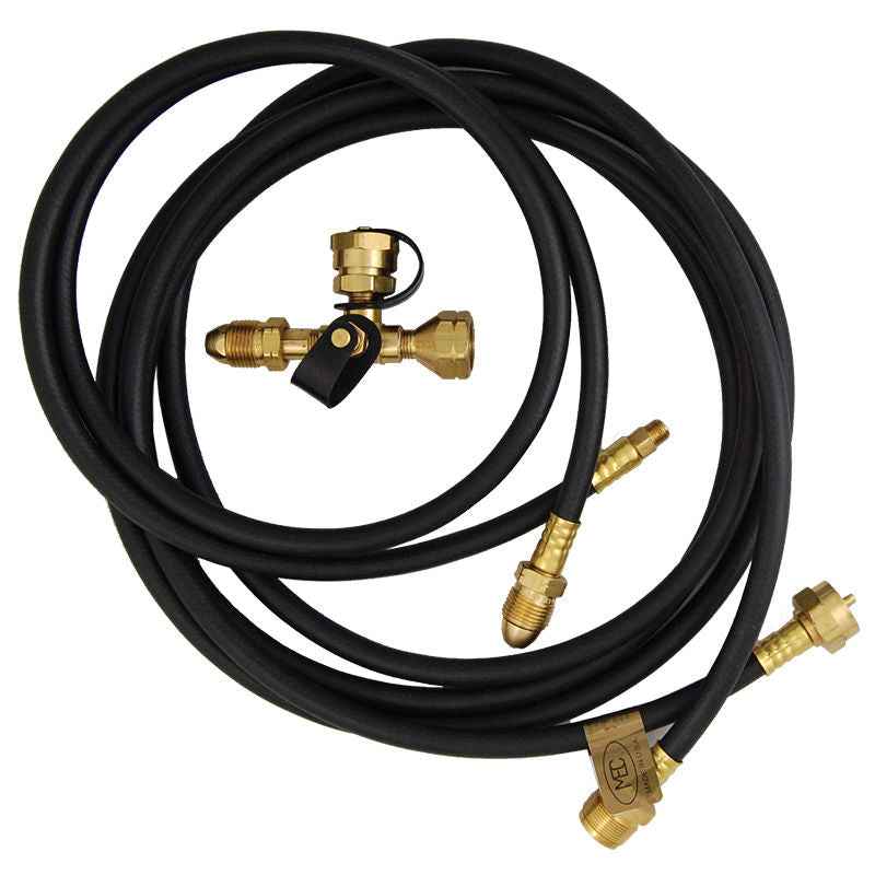 Marshall Excelsior MER473 Four-Port Propane Supply Splitter with Hose