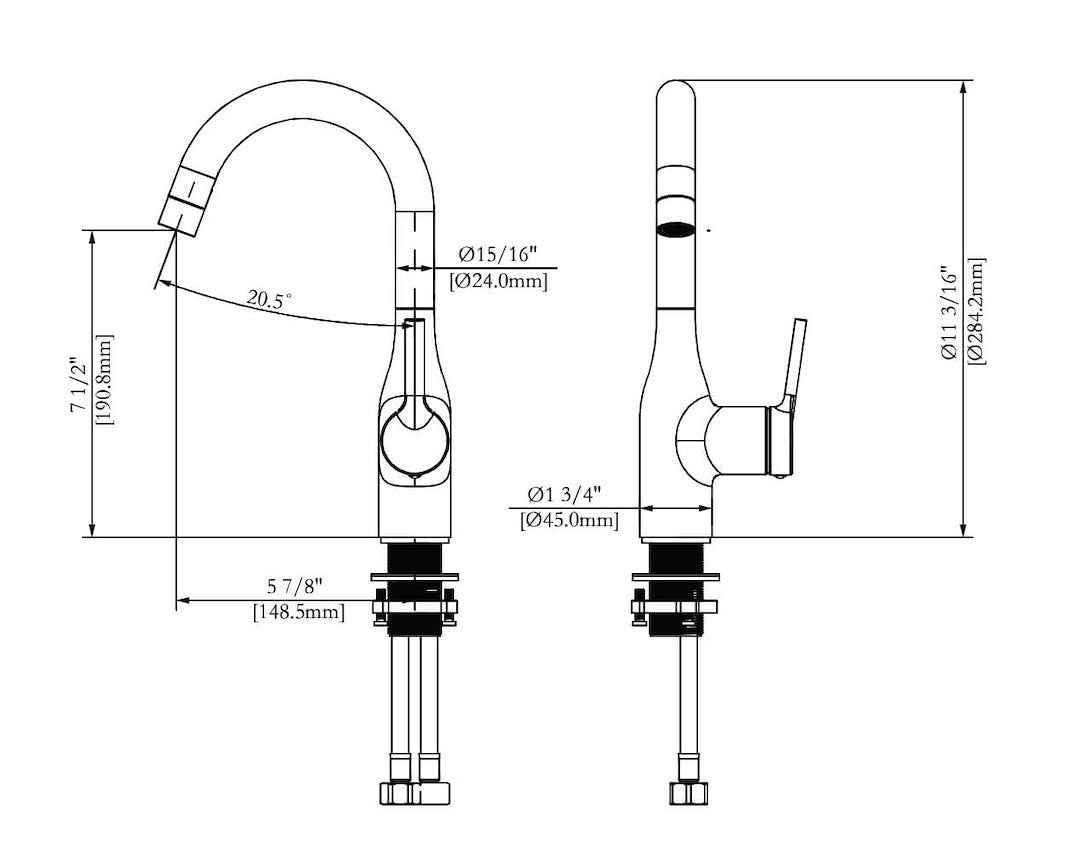 Phoenix Products PF231410 Lavatory Faucet - Silver