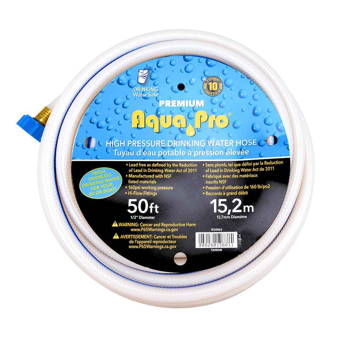 Aqua Pro W20865 Fresh Water Hose - 1/2 in ID x 50 ft