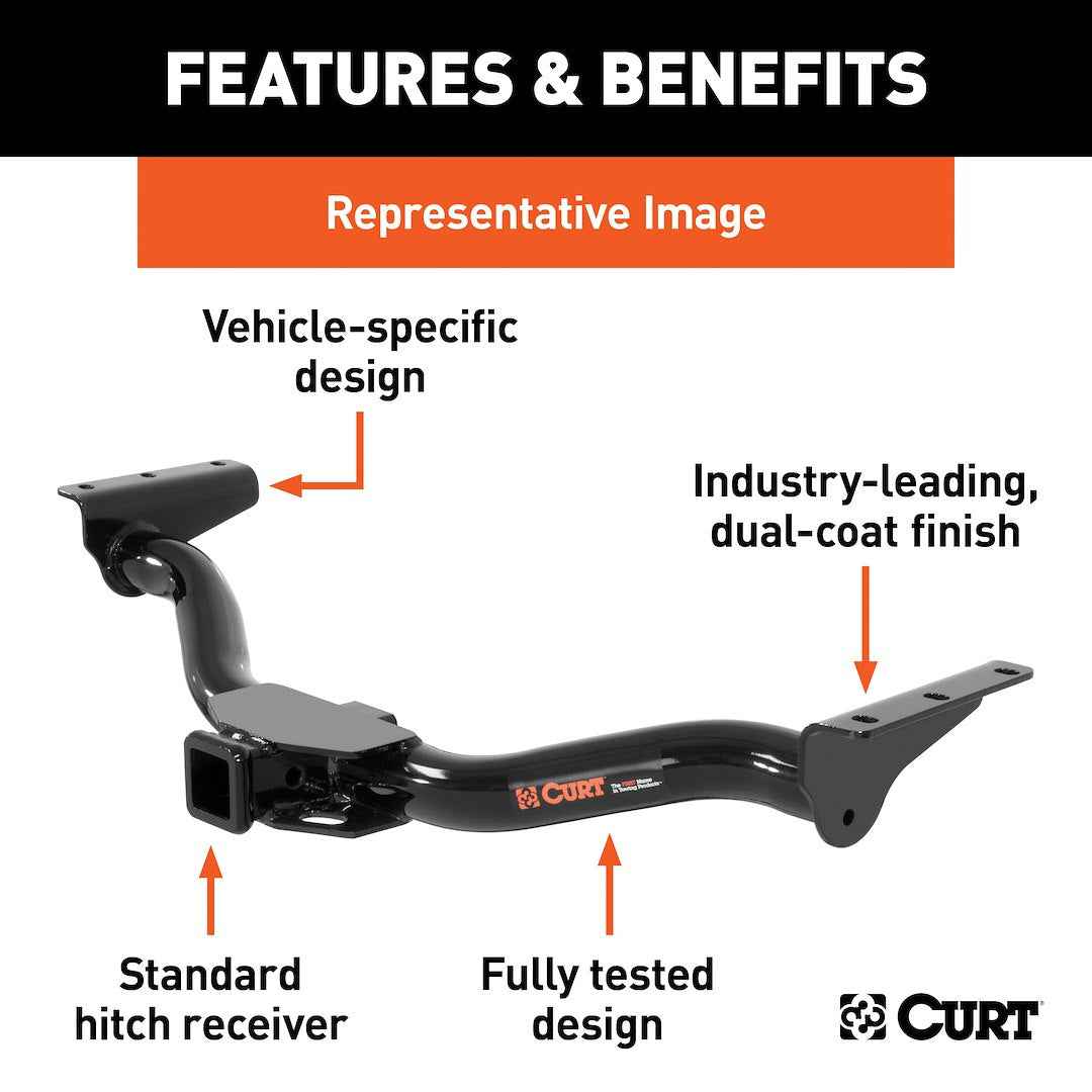 CURT 13136 Class 3 Trailer Hitch - Porsche Macan/Audi Q5