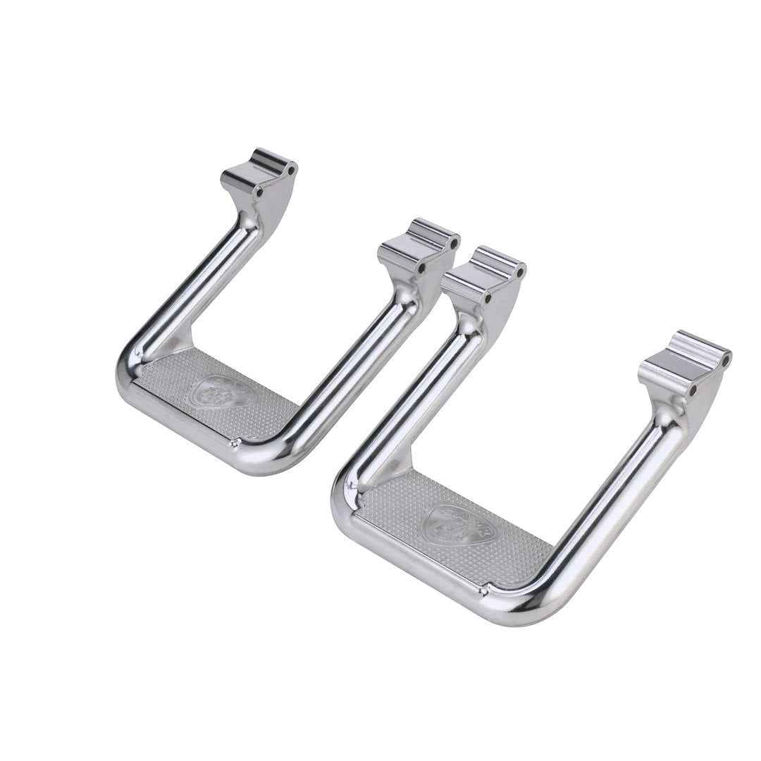 Carr 104502 Hoop II Polished Aluminum Step Pair