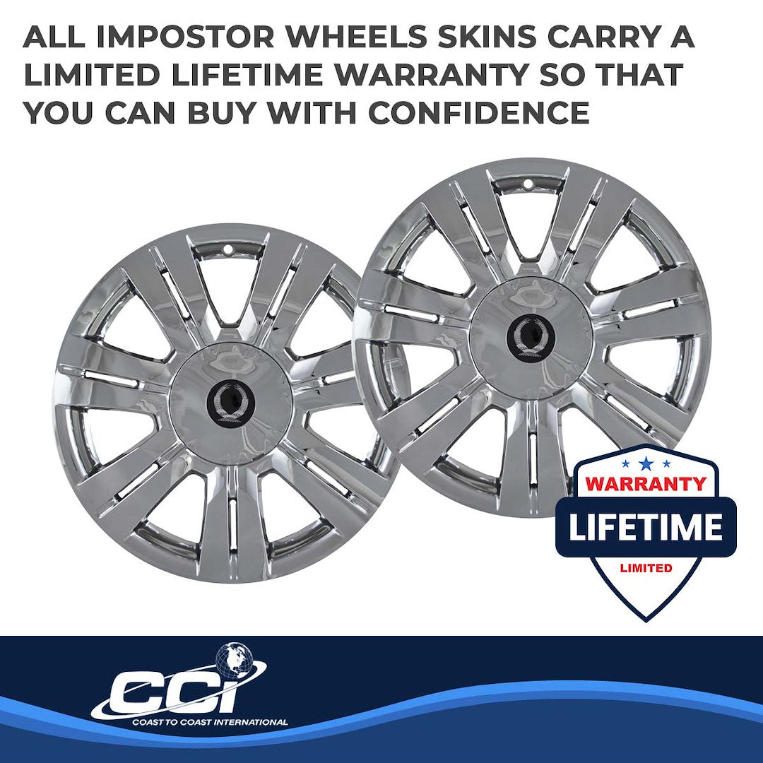 Coast To Coast IMP357X Chrome SRX Impostor Wheel Skins - image 4