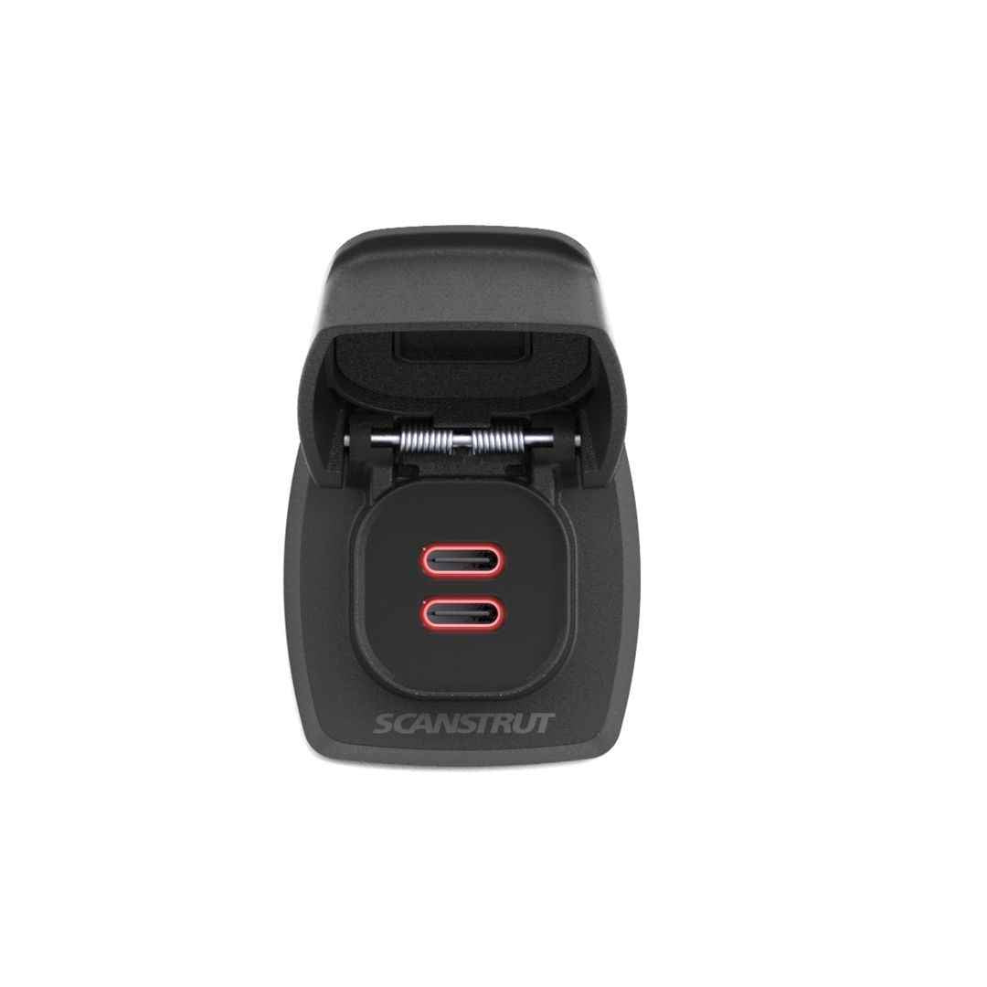 Scanstrut SC-USB-F3 Dual USB-C Charging Outlet - 10–32V