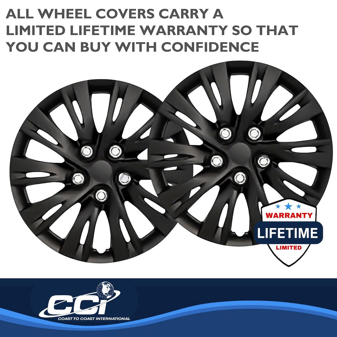 Coast To Coast 103716BLK Camry 16-Inch Black Wheel Covers - image 3